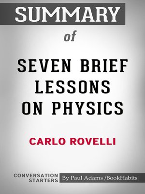 cover image of Summary of Seven Brief Lessons on Physics